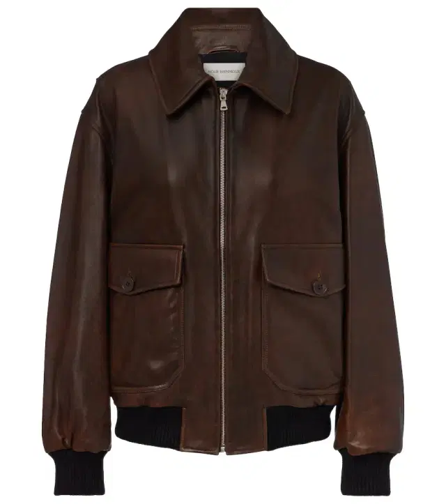 Anton leather blouson jacket