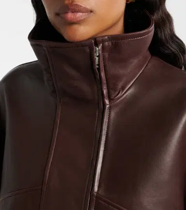 Nour Hammour Roland leather bomber jacket | Thumbnail 5 Nour Hammour Roland leather bomber jacket | Thumbnail 5