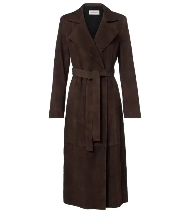 Winona belted suede wrap coat
