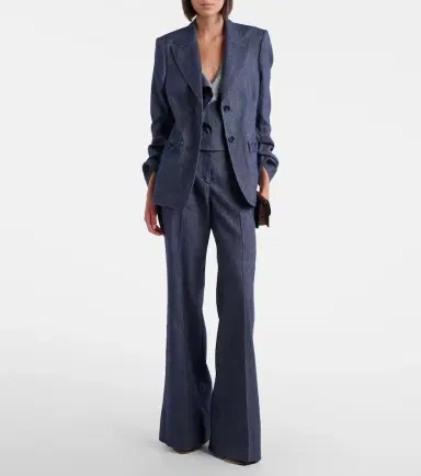 Dorothee Schumacher Fluid Denim flared pants | Thumbnail 4