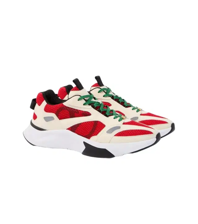 Demiyee suede-trimmed sneakers Demiyee suede-trimmed sneakers