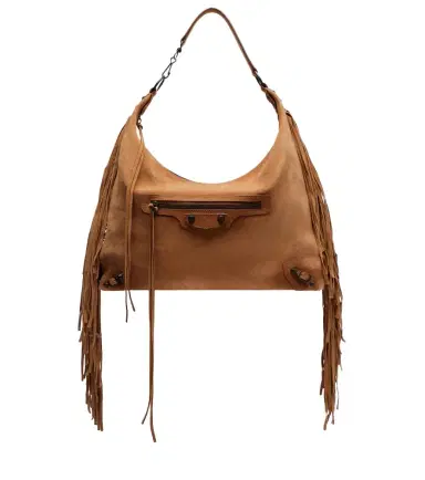Balenciaga Le City Medium suede shoulder bag | Thumbnail 1 Balenciaga Le City Medium suede shoulder bag | Thumbnail 1