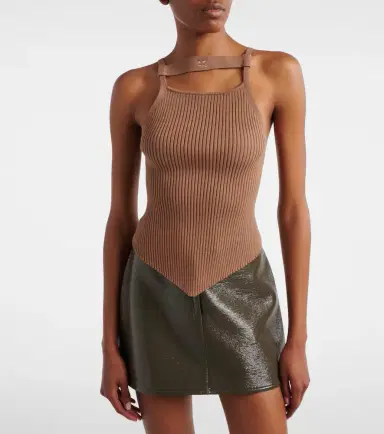 Courrèges Courrèges Ribbed-knit tank top | Thumbnail 3 Courrèges Courrèges Ribbed-knit tank top | Thumbnail 3