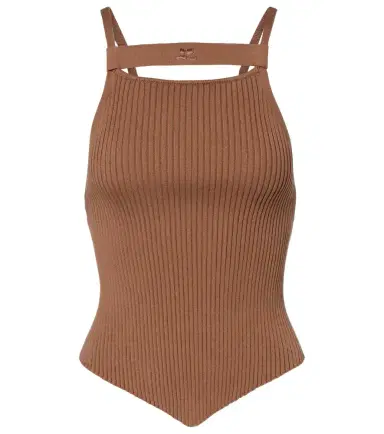 Courrèges Courrèges Ribbed-knit tank top | Thumbnail 1 Courrèges Courrèges Ribbed-knit tank top | Thumbnail 1