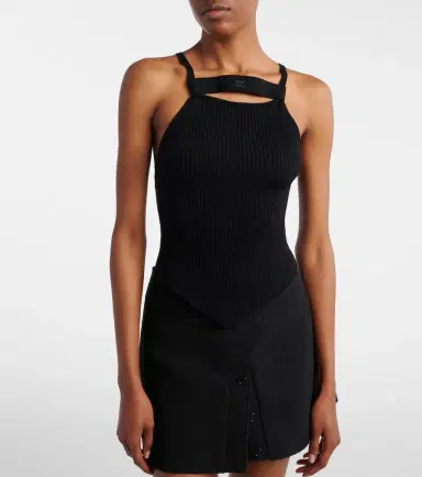 Courrèges Courrèges Ribbed-knit tank top | Thumbnail 2 Courrèges Courrèges Ribbed-knit tank top | Thumbnail 2