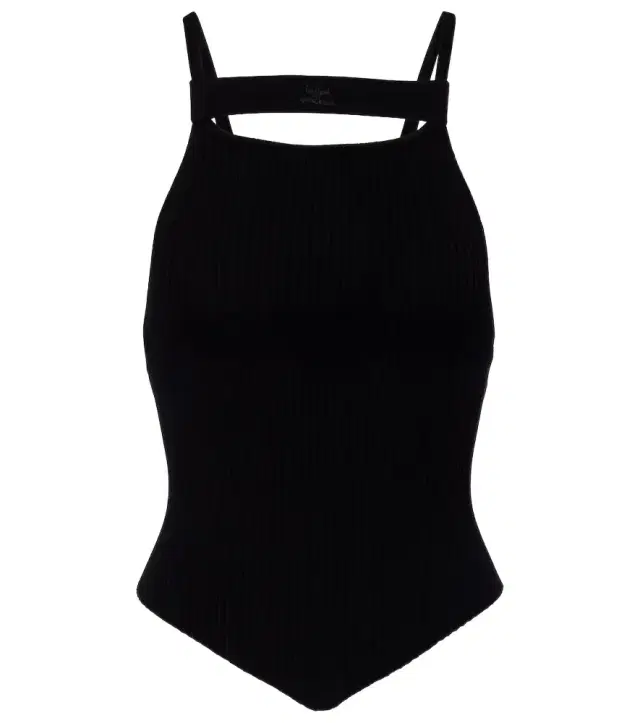 Courrèges Ribbed-knit tank top
