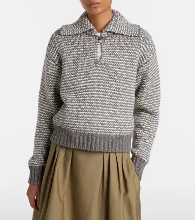 Polo Ralph Lauren Striped cotton and wool-blend polo sweater | Thumbnail 2 Polo Ralph Lauren Striped cotton and wool-blend polo sweater | Thumbnail 2