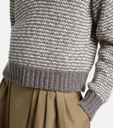 Polo Ralph Lauren Striped cotton and wool-blend polo sweater | Thumbnail 4 Polo Ralph Lauren Striped cotton and wool-blend polo sweater | Thumbnail 4