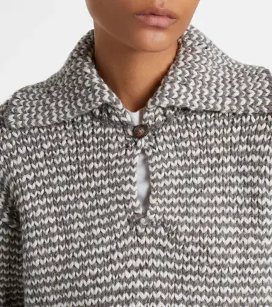 Polo Ralph Lauren Striped cotton and wool-blend polo sweater | Thumbnail 6 Polo Ralph Lauren Striped cotton and wool-blend polo sweater | Thumbnail 6