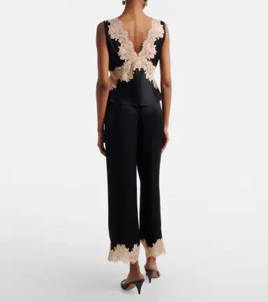 Rixo Marcela lace-trimmed wide-leg pants | Thumbnail 3