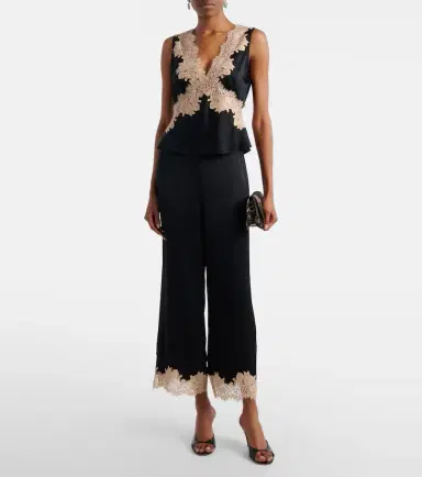 Rixo Emmie lace-trimmed satin top | Thumbnail 4 Rixo Emmie lace-trimmed satin top | Thumbnail 4