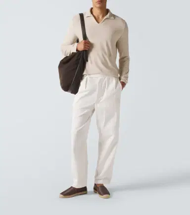 Fedeli Cotton terry polo shirt | Thumbnail 2