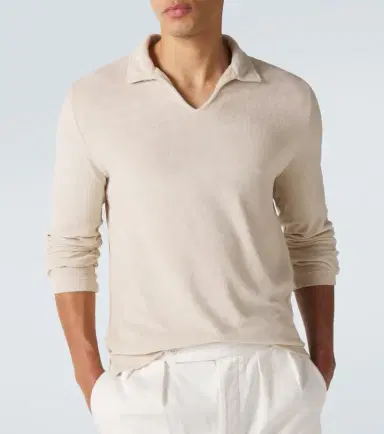 Fedeli Cotton terry polo shirt | Thumbnail 5