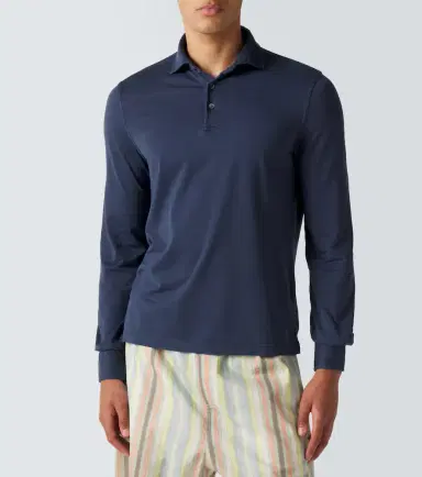 FEDELI Cotton piqué polo shirt | Thumbnail 2