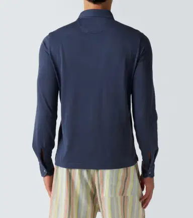 FEDELI Cotton piqué polo shirt | Thumbnail 4