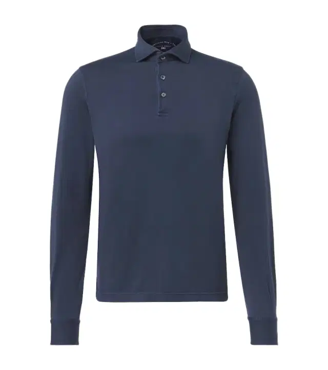 Fedeli Cotton piqué polo shirt