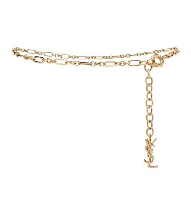 Saint Laurent Cassandre chain belt