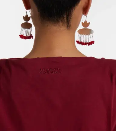 Isabel Marant Sebani asymmetric cotton T-shirt | Thumbnail 3
