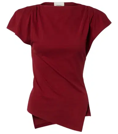 Isabel Marant Sebani asymmetric cotton T-shirt | Thumbnail 1