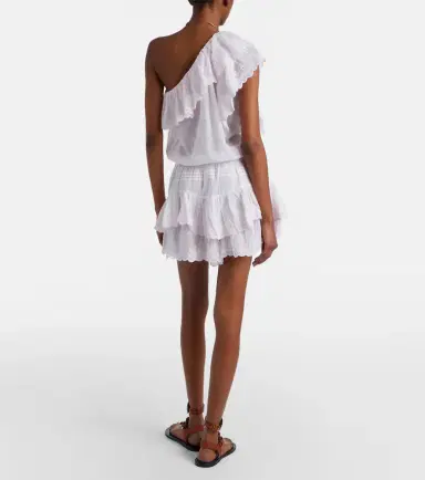 Marant Étoile Lalia embroidered ruffled minidress | Thumbnail 5 Marant Étoile Lalia embroidered ruffled minidress | Thumbnail 5