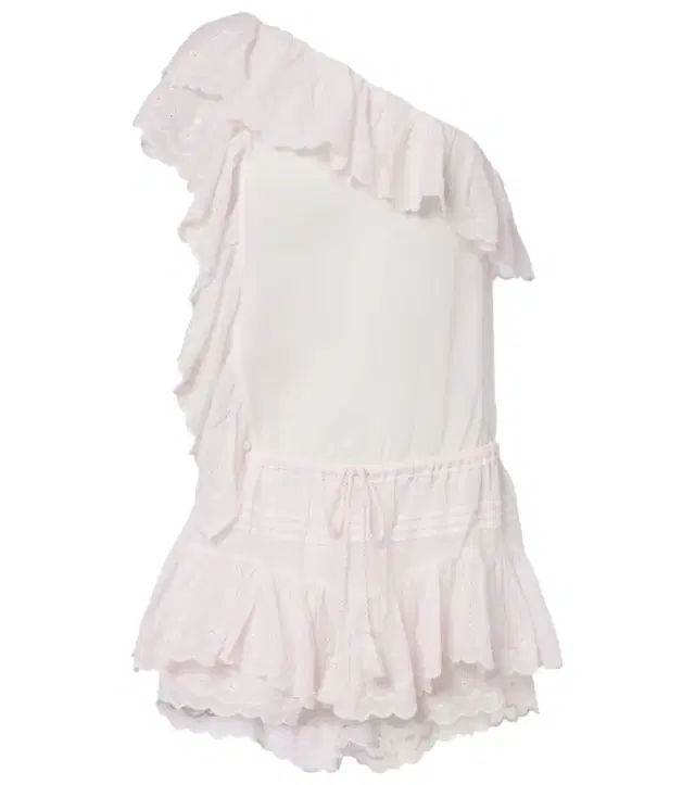 Marant Etoile Lalia embroidered ruffled minidress