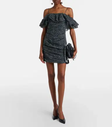Marant Étoile Davilia draped polka-dot cotton minidress | Thumbnail 2 Marant Étoile Davilia draped polka-dot cotton minidress | Thumbnail 2