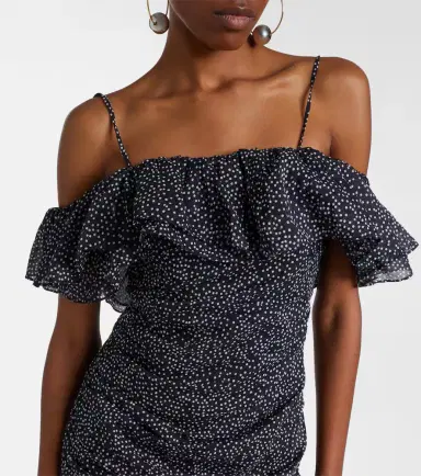 Marant Étoile Davilia draped polka-dot cotton minidress | Thumbnail 3 Marant Étoile Davilia draped polka-dot cotton minidress | Thumbnail 3