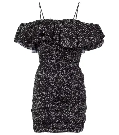 Marant Étoile Davilia draped polka-dot cotton minidress | Thumbnail 1 Marant Étoile Davilia draped polka-dot cotton minidress | Thumbnail 1