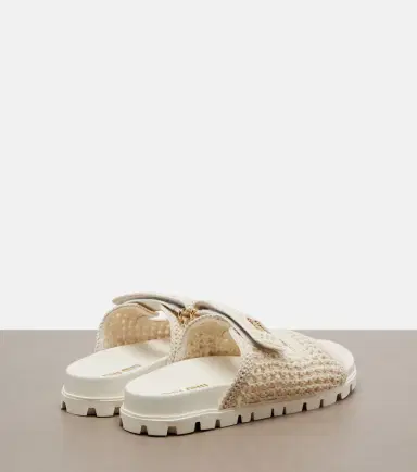 Miu Miu Crochet sandals | Thumbnail 4 Miu Miu Crochet sandals | Thumbnail 4