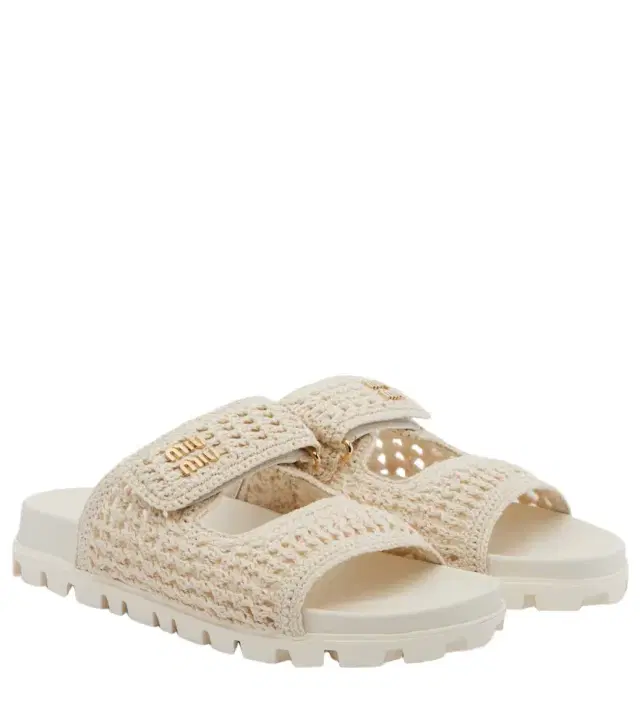 Miu Miu Crochet sandals