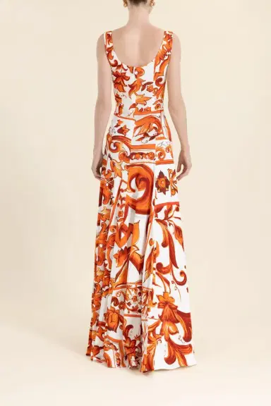 Dolce & Gabbana Abito Dress - Maiolica | Thumbnail 4 Dolce & Gabbana Abito Dress - Maiolica | Thumbnail 4