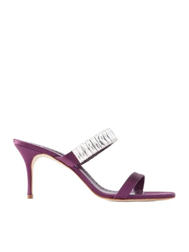 Manolo Blahnik Sakobay 70 Crystal-embellished Satin Sandals