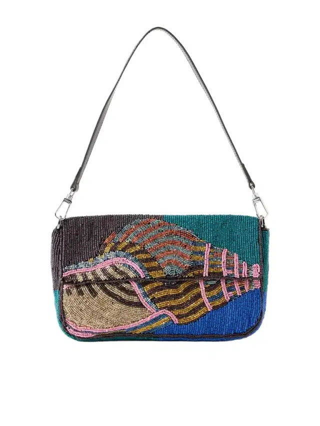 Timmy Beaded Leather Shoulder Bag