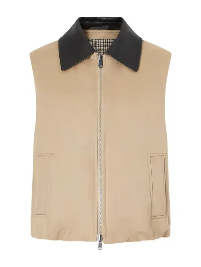 Brunello Cucinelli Reversible Checked Padded Cotton And Linen Gilet