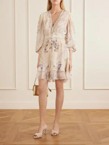 Camilla Printed Embellished Silk-chiffon Midi Dress | Thumbnail 2