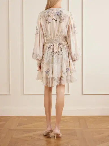 Camilla Printed Embellished Silk-chiffon Midi Dress | Thumbnail 3