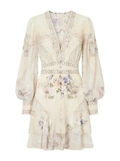 Camilla Printed Embellished Silk-chiffon Midi Dress | Thumbnail 1