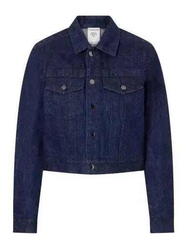 Calvin Klein Collection Lynette Wool-denim Jacket | Thumbnail 1 Calvin Klein Collection Lynette Wool-denim Jacket | Thumbnail 1