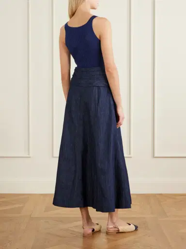 Gabriela Hearst Zivan Cotton And Linen-blend Maxi Skirt | Thumbnail 3 Gabriela Hearst Zivan Cotton And Linen-blend Maxi Skirt | Thumbnail 3