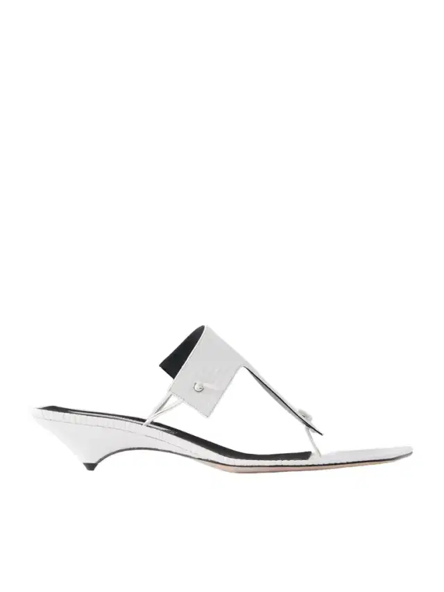 CHRISTEN Edge T-strap 35 Lizard-effect Thongs