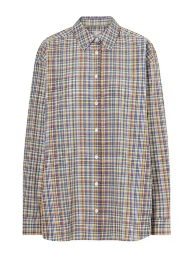 TOTEME Checked Cotton Shirt | Thumbnail 1
