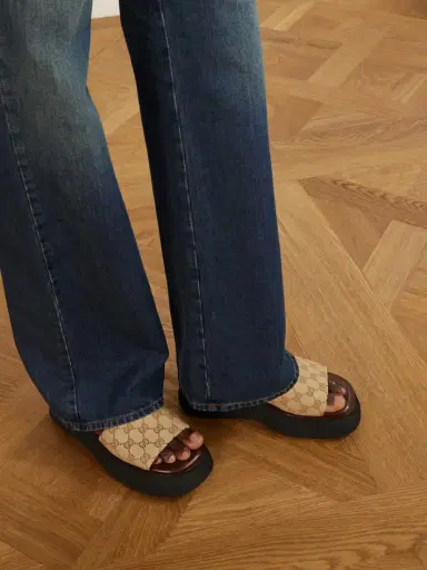 Gucci Gg Supreme-jacquard Canvas Platform Slides | Thumbnail 2 Gucci Gg Supreme-jacquard Canvas Platform Slides | Thumbnail 2