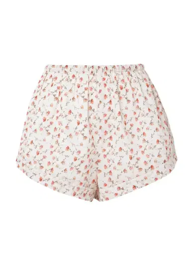 Posse Charlotte Lace-trimmed Floral-print Cotton Shorts | Thumbnail 1 Posse Charlotte Lace-trimmed Floral-print Cotton Shorts | Thumbnail 1