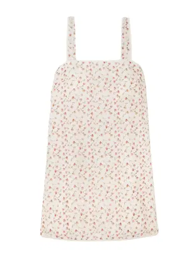 Posse Charlotte Lace-trimmed Floral-print Cotton Mini Dress | Thumbnail 1 Posse Charlotte Lace-trimmed Floral-print Cotton Mini Dress | Thumbnail 1