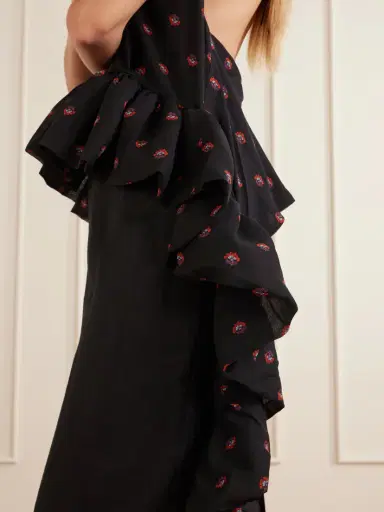 LIBEROWE Tamara Printed Silk-chiffon Peplum Blouse | Thumbnail 4 LIBEROWE Tamara Printed Silk-chiffon Peplum Blouse | Thumbnail 4