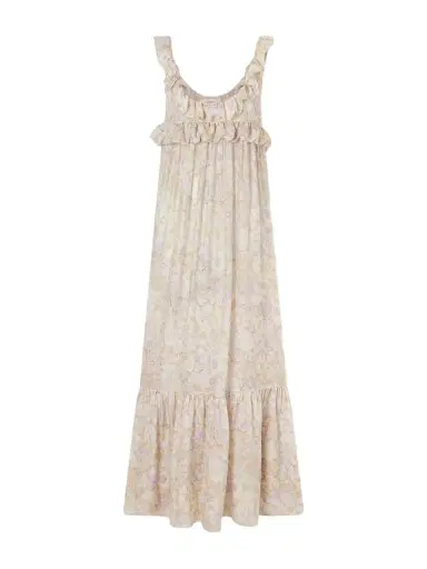 Chloé Ruffled Tiered Floral-print Silk-charmeuse Maxi Dress | Thumbnail 1