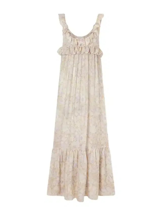 Chloé Ruffled Tiered Floral-print Silk-charmeuse Maxi Dress