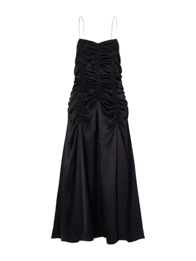 Raina Ruched Silk Midi Dress