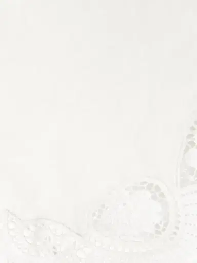 Posse Darya One-shoulder Lace-trimmed Linen And Cotton-blend Top | Thumbnail 4