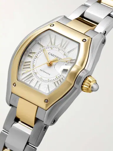 Cartier Roadster Medium 42.5mm 18-karat Gold, Steel And Alligator Watch, Ref. No. Crw2rd0009 | Thumbnail 3 Cartier Roadster Medium 42.5mm 18-karat Gold, Steel And Alligator Watch, Ref. No. Crw2rd0009 | Thumbnail 3